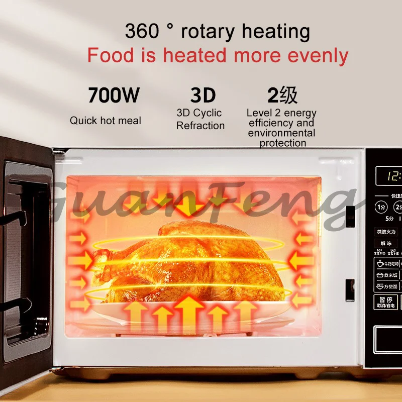 M1‑L213C Flat‑Plate Microwave Oven, 20L 700W 220V Household Intelligent Multifunctional Mini Microwave for Home Daily Cooking