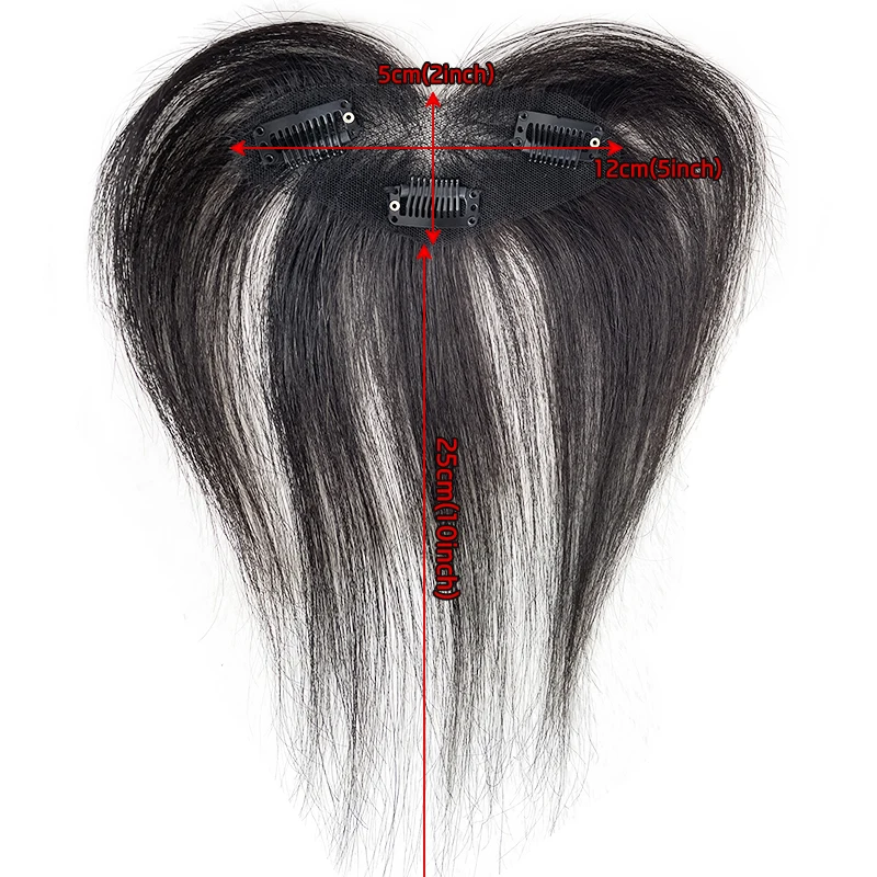 100% الشعر البشري 25 سنتيمتر ثلاثية الأبعاد ثمانية أحرف الهواء الانفجارات الطبيعية الجبين تبييض الشعر تعزيز رئيس الستار النساء للشعر العلوي