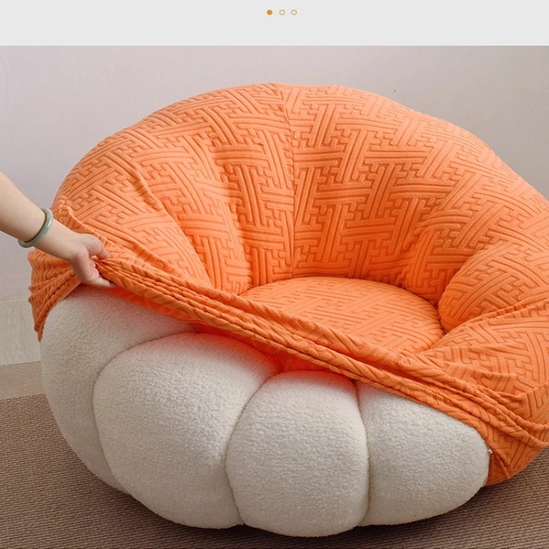 

Новинка 2025, устойчивый к царапинам стиль, всесезонный универсальный пылезащитный чехол для дивана с тыквой, мешок для ленивых фасоли, чехол для дивана для одного человека