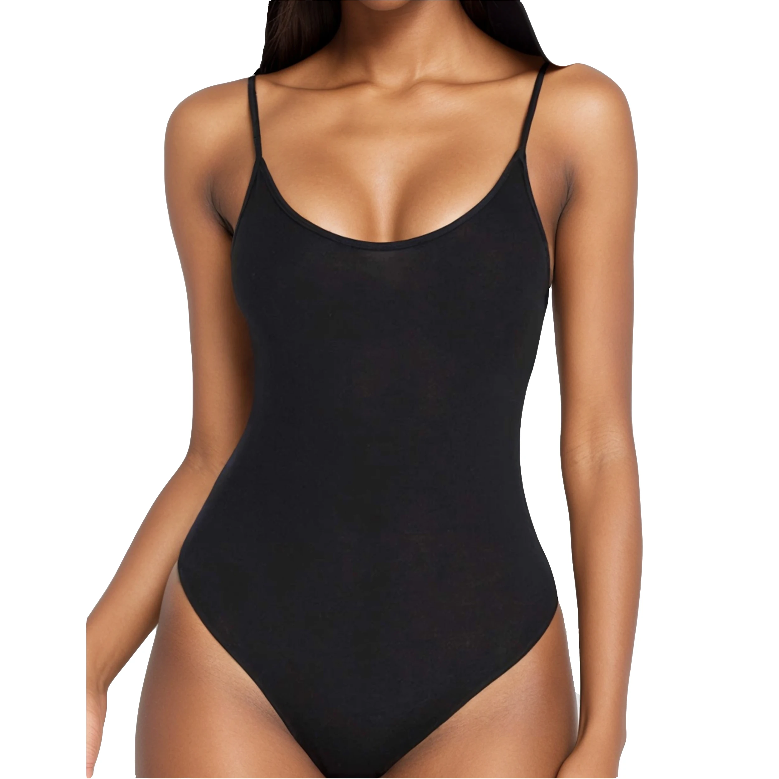 

Women Bodysuits Sexy Square Neck Bodysuit Backless Bodysuit Top Sleeveless Body suit Top
