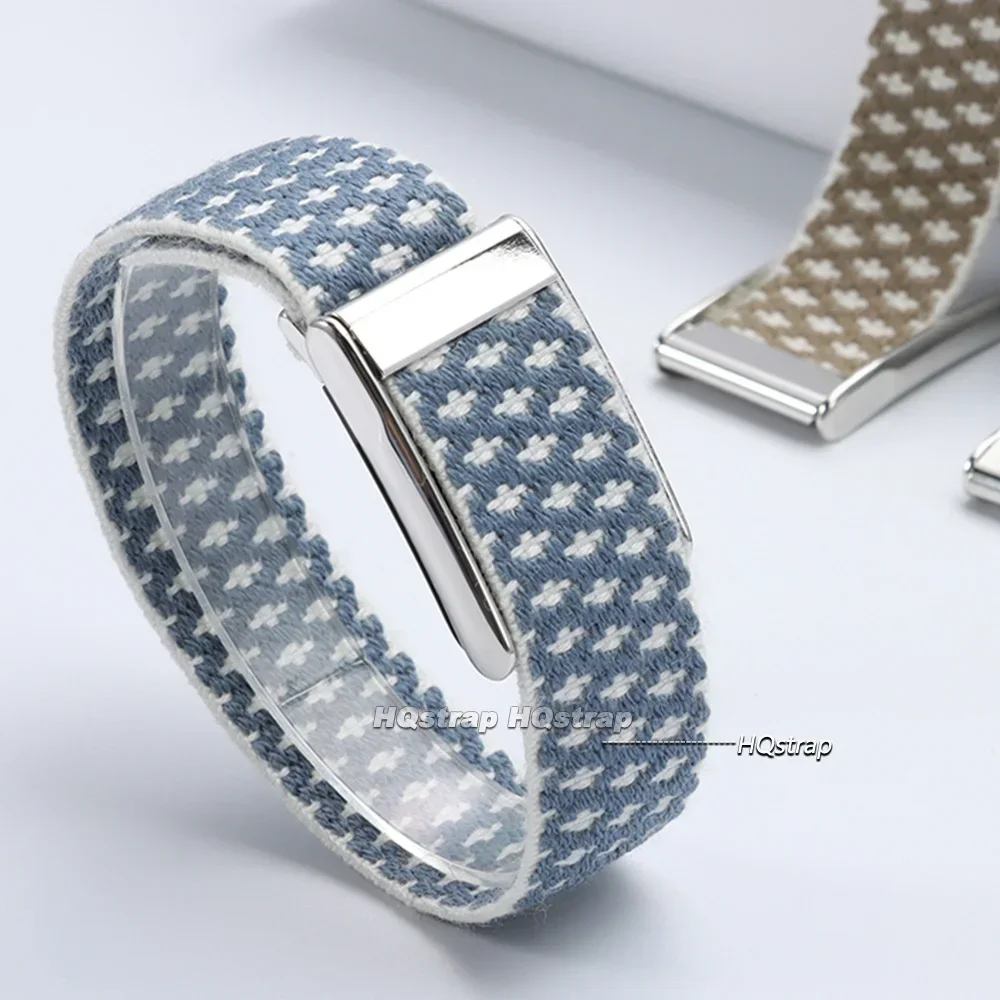 Cashmere Wool Weaving Watch Strap for Whoop 5.0 MG Sport Wristband U-shaped Metal Buckle Lightweight Soft Adjustable Wristband
