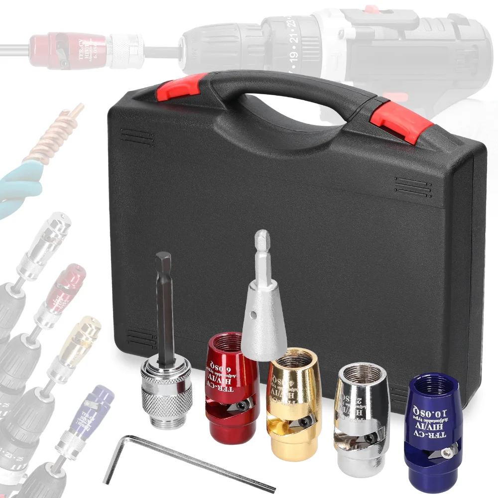 Aluminum Alloy Electric Wire Stripper Multi-function Cable Peeling Stripper Kit Electrician Practical Rotary Stripping Tool