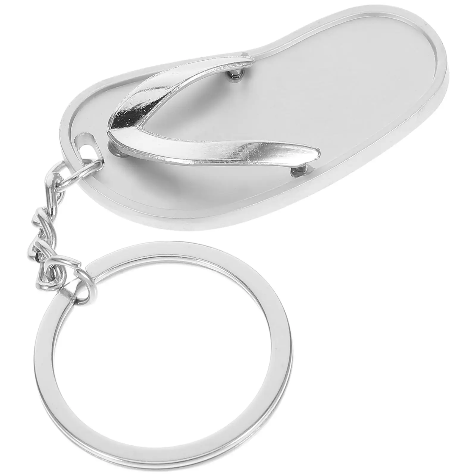 

Pcs Metal Flop Keychains Durable Premium Material Creative Keychain Flip Flops Pendant Car Key Bag Decoration Fashionable Gift