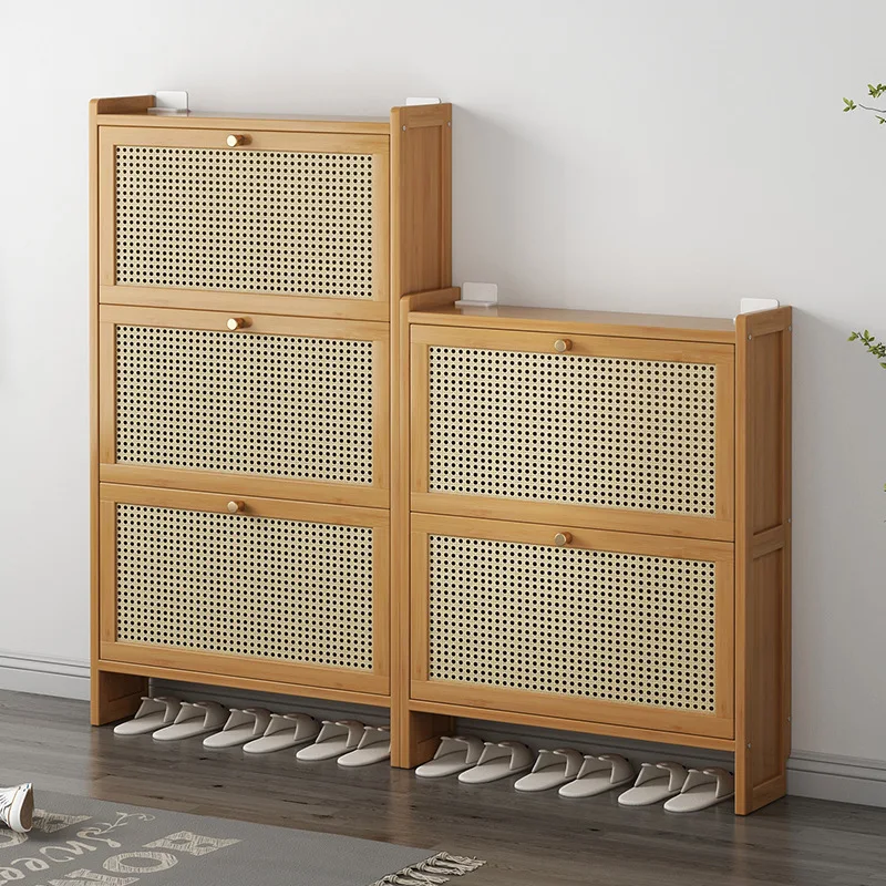 

Dust-proof ultra-thin extremely narrow Shoe rack at the door Household multi-layer space-saving dormitoryshoe cabinet Rental