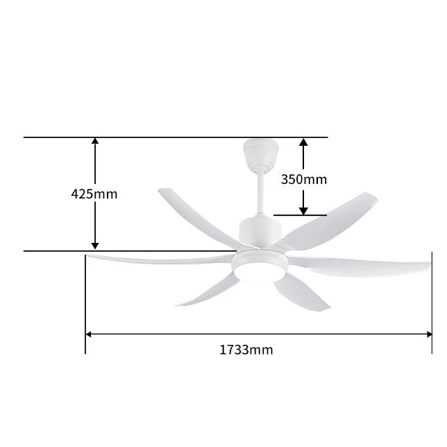 Factory Sale at a Low Price Ceiling Fan Light 52  Inch  Ceiling Fan Light Bulb Light and air Fan All in One