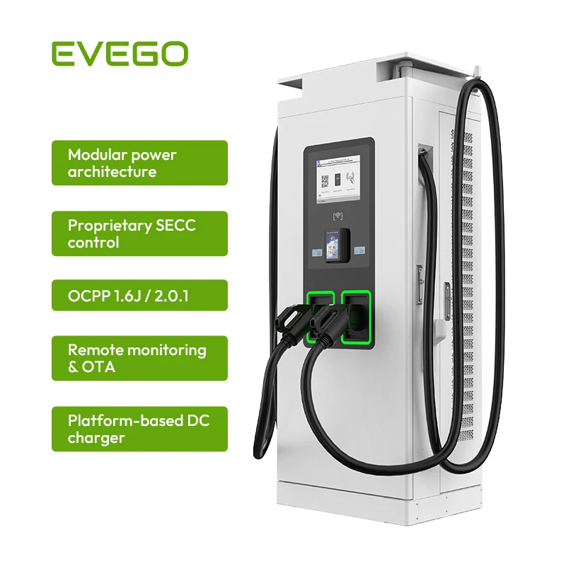 EVEGO Factory Direct Universal Compatibility Commercial EVSE TUV CE Certification 120kW CCS1 Electric Car DC Fast EV Charger