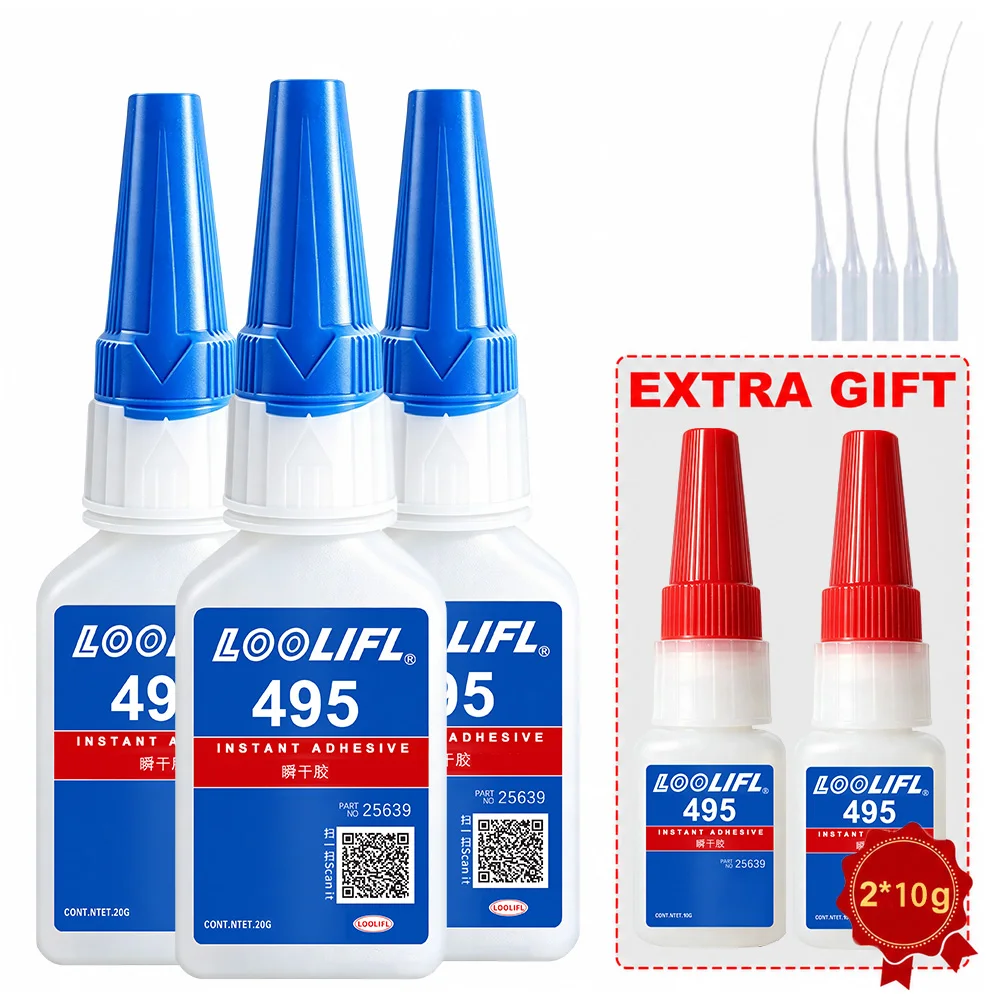 Loolifl-Buy 3 Get 2 Free- 20ml- High-Strength Welding Glue, Strong Instant Adhesive, Universal Strong Instant Adhesive, Suitable for Resin, Ceramics, Metal, Glass, Wood, Leather, Crafts, Strong Adhesive