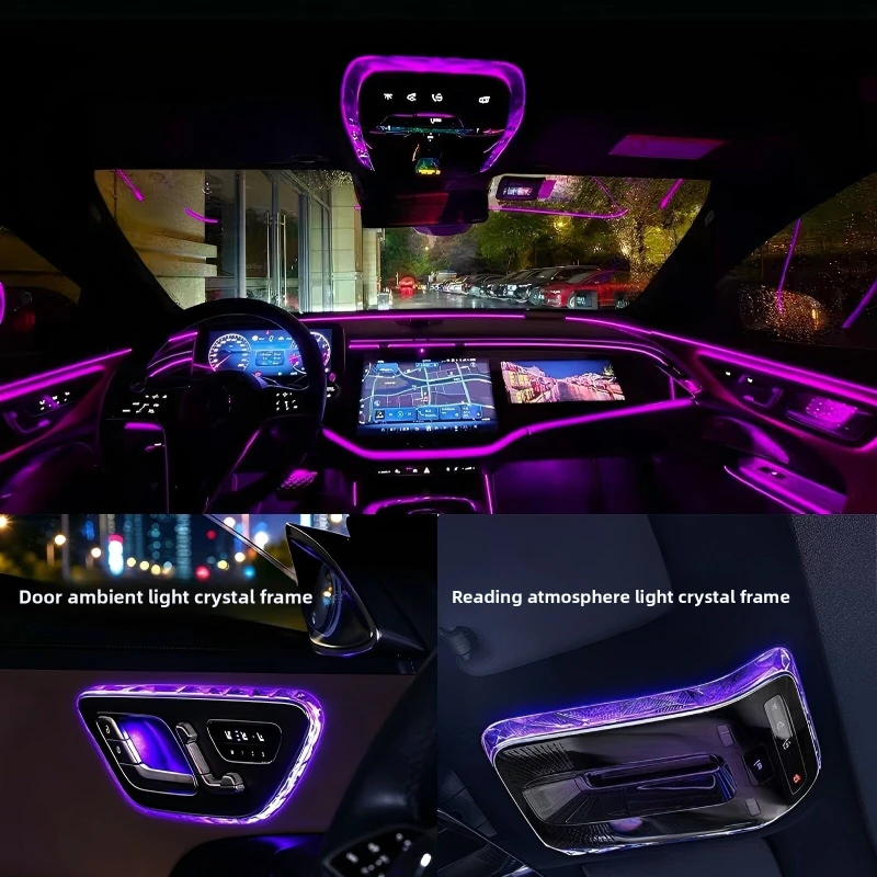Door Ambient Light & Reading Light Trim Frame Modification for Mercedes-Benz E-Class C-Class C260L GLC300L S-Class & EQE