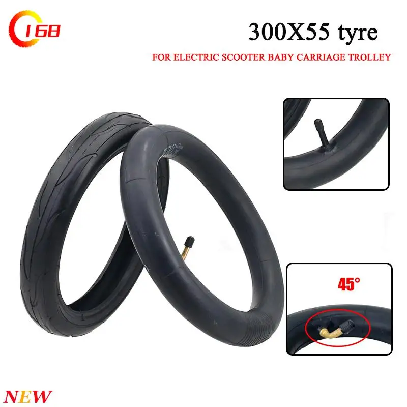 12 Inch 300x55 Tire For Etwow Electric Scooter Baby Carriage Trolley Stroller Inflatable Inside And Outside Bag Tires