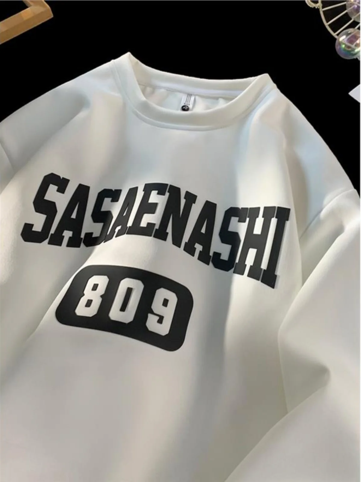 

plus Size Men's Sweatirt 300 Pou American Trendy Brand Letter Print round Ne Heavyweight Ins Jaet Autumn Winter