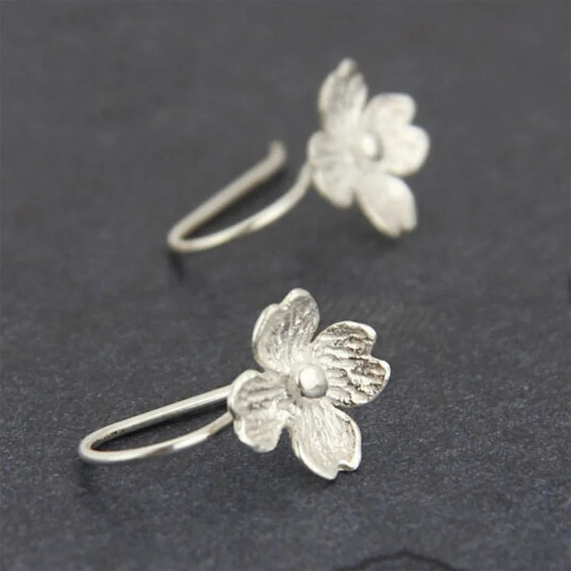 Pendientes con forma de Margarita y tulipán para mujer, aretes cristal perlas aceite, estilo coreano, joyería bonita,