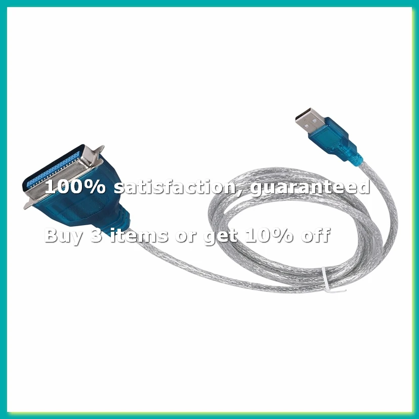 9Pack X(USB to Parallel IEEE 1284 Printer Adapter Cable PC (Connect your old parallel printer to a USB port))