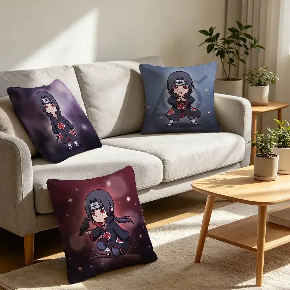 Uchiha Itachi Zero Formaldehyde Maternal Infant Safe Throw Pillow Cover HD Printed Anti Sun Fade Home Cushion Covers