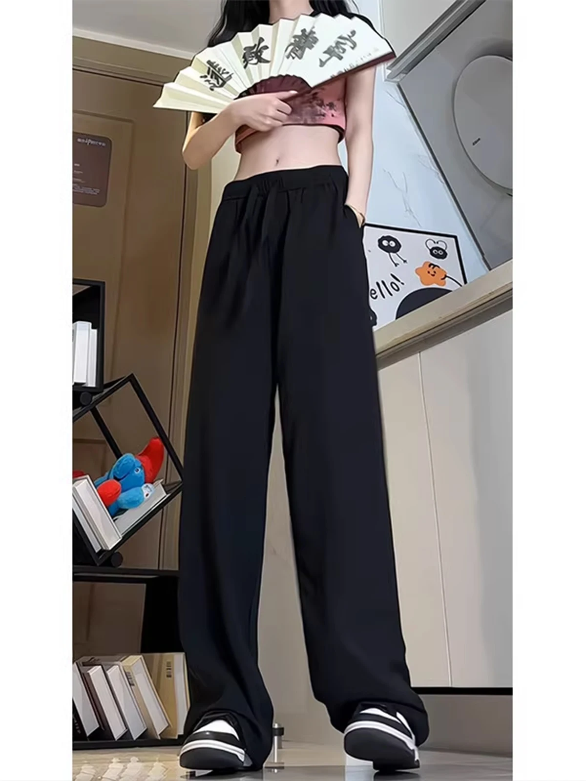 

Мужские повседневные спортивные брюки Cleanfit Ice Silk: летние, свободные, струящиеся, модные, брендовые, с эффектом прохлады, прямого кроя