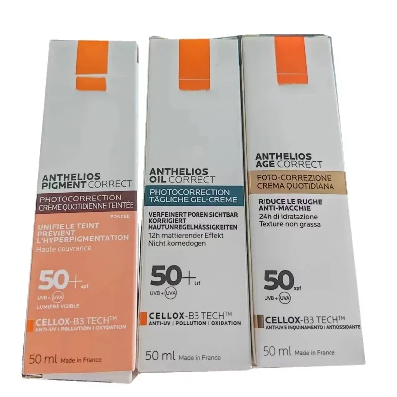 Sunscreen Moisturizing Skin Care Anthelios Pigment Correct / Anthelios Oil Correct / Anthelios Age Correct SPF50 50ml