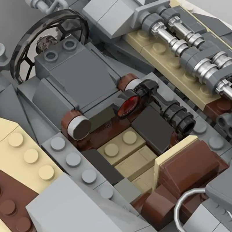 새로운 565피스 유명 스타 배틀 무비 모크 베이더 커스텀 에타 우주선 모델 DIY 창의적 아이디어 어린이 장난감 생일 선물 블록