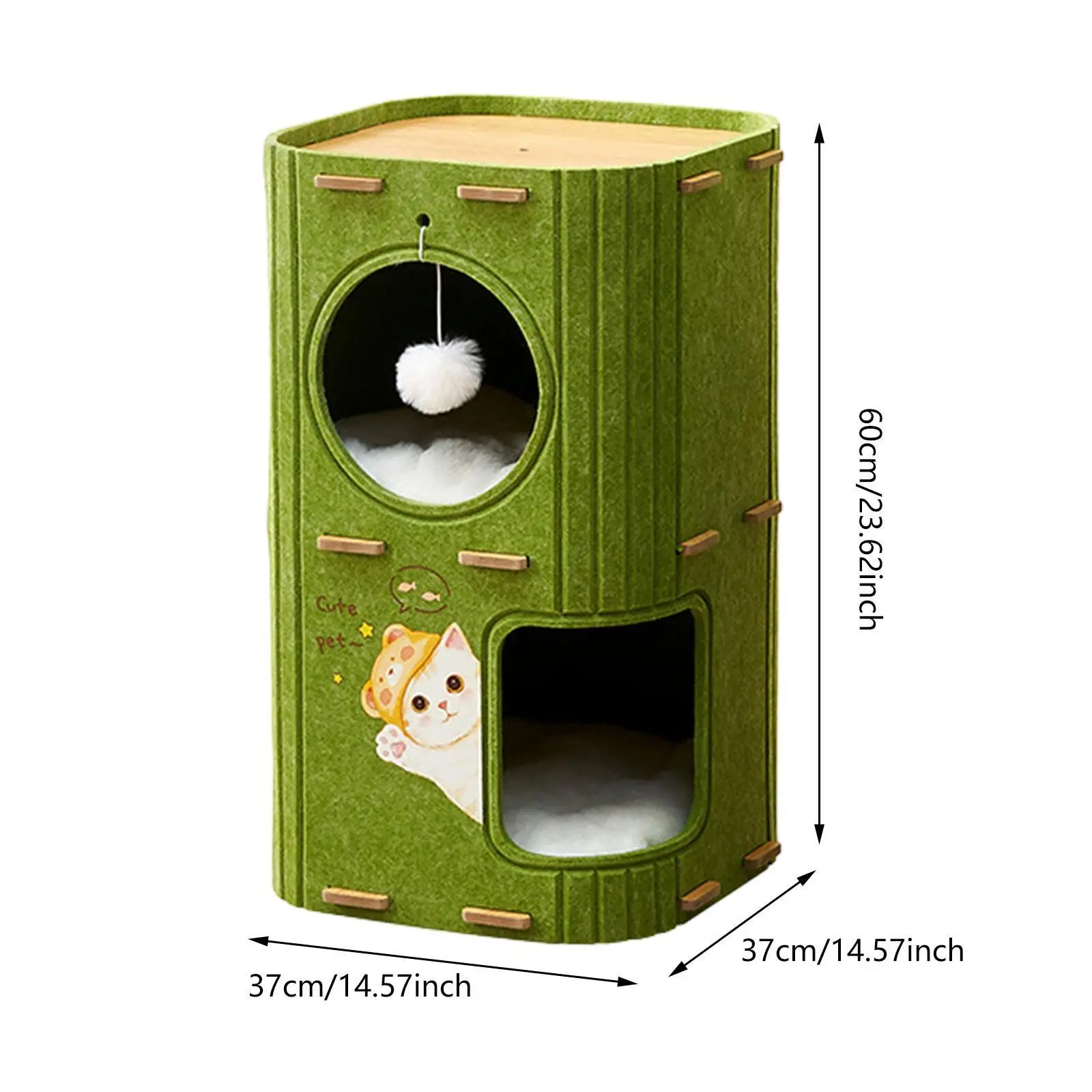 Barrel Shaped Cat Furniture Sturdy Cat Tree Condo for Large Kitten Kitty Barrel Shaped Cat Furniture Sturdy Cat Tree Condo for Large Kitten Kitty