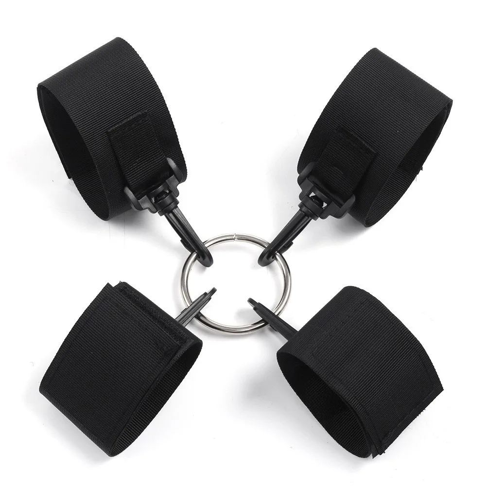 Erotic Cross-Clasp Handcuffs Ankle Cuffs SM Training Bondage Flirting Couple Adult Sex Products view 4