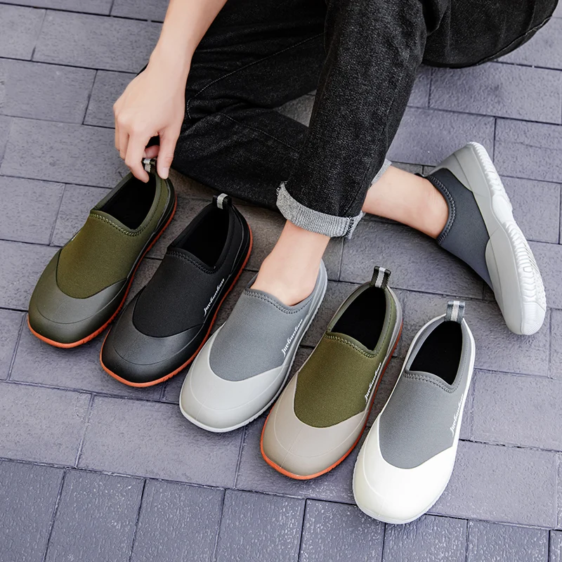 

Мужские резиновые сапоги на 2023 год. Легкая, на мягкой подошве, без уставших ног. Рыболовная водная обувь. Доступны большие размеры. Мужской водонепроницаемый а