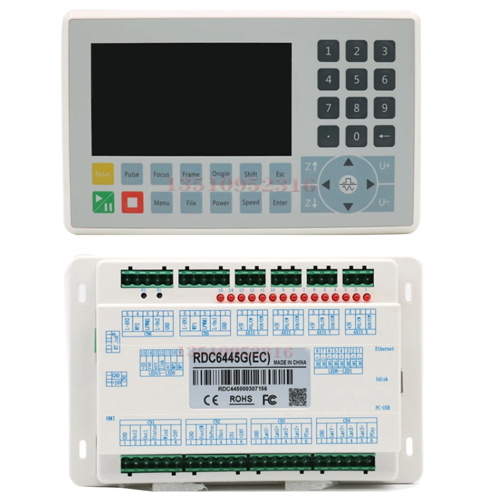 New Ruida Rdc6445g Rdc6445s Laser Engraving And Cutting Machine Co2 Laser Controller Engraving 6445g Control Panel
