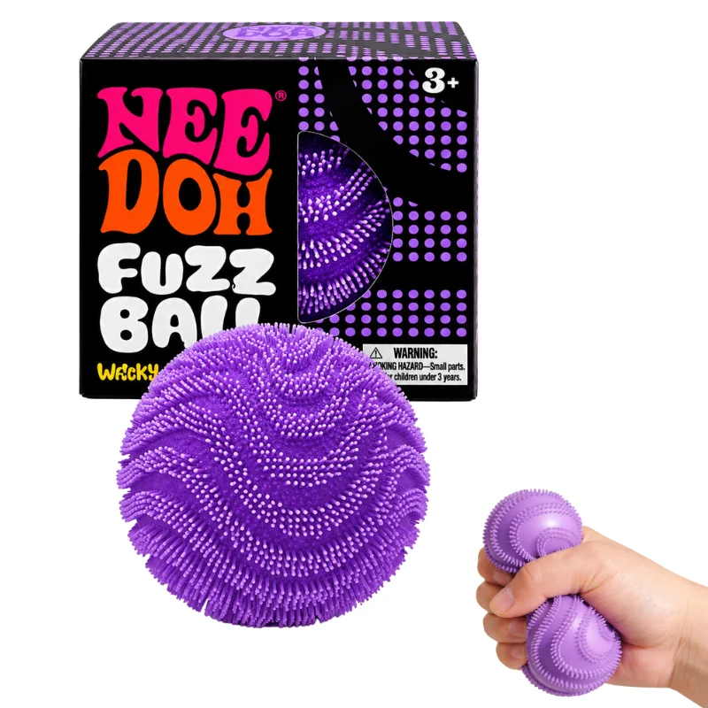 Nee Doh Fuzz Ball Blind Box Series: Brinquedo Antiestresse de Mesa para Alívio do Estresse, Ideal para Pessoas Sob Pressão, Bola Macia Divertida para Aliviar o Estresse