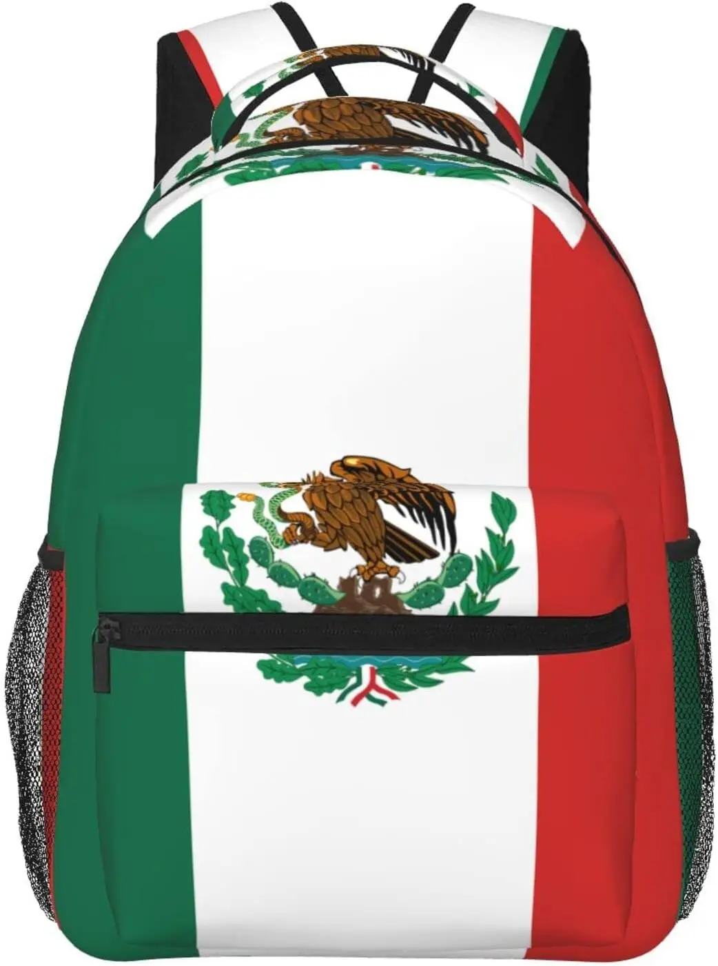 

Mexico Flag Backpack Patriotic Mexican Backpack Casual Travel Laptop Daypack for Men Women