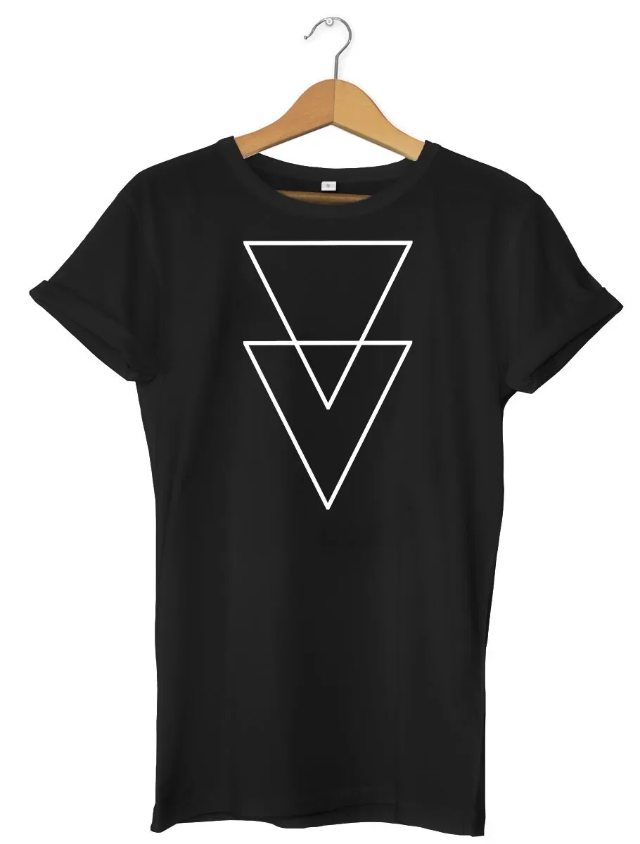 Double Triangle Triangles Cool Mens Womens Unisex T-Shirt