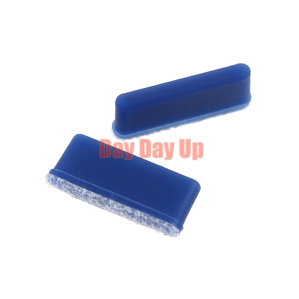 1 Juego de cubierta trasera de botón inferior para consola 3DS, cubierta de pies de goma, reemplazo de pantalla superior para Accesorios Nintend 3DS