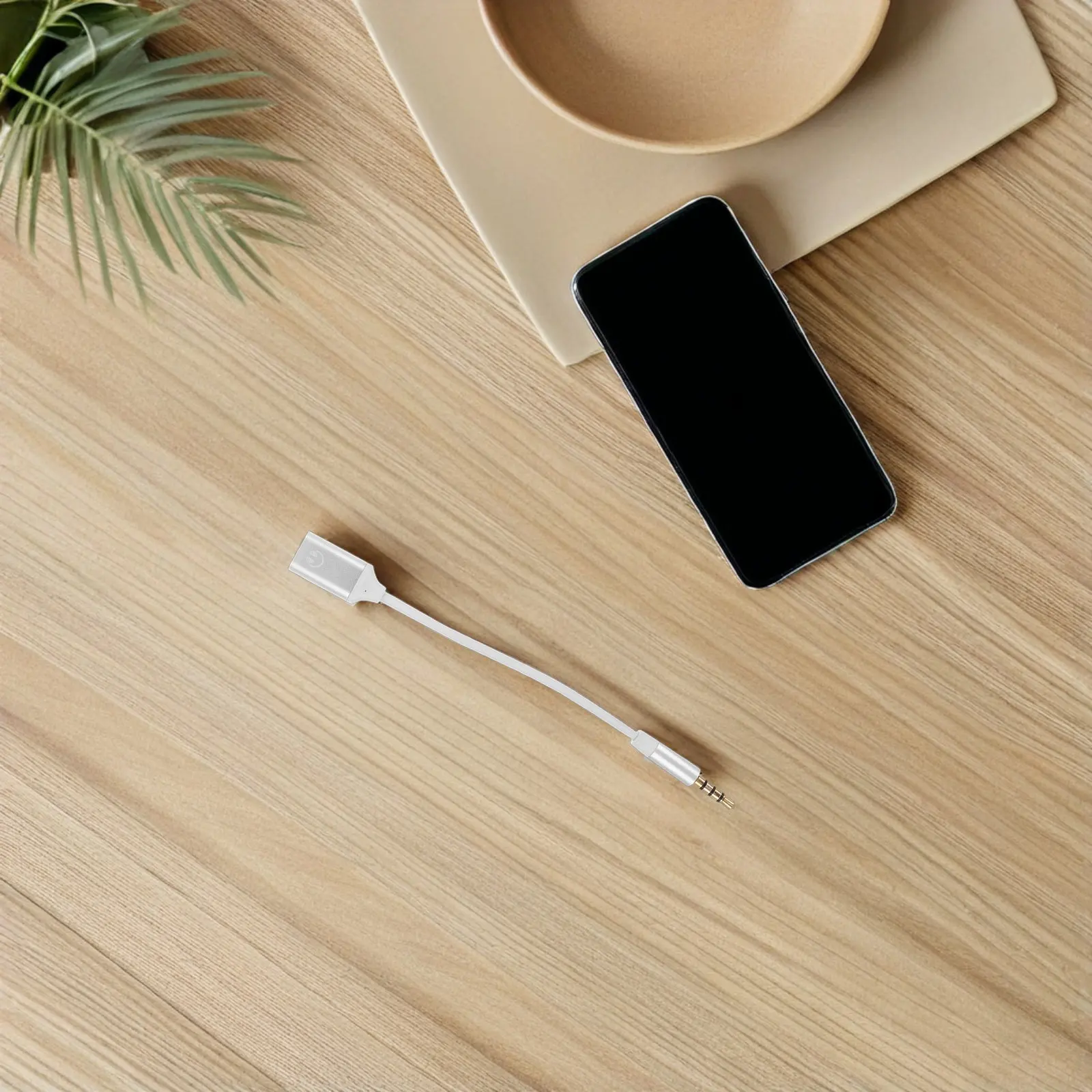 4Pcs Earphone Jack Adapter Type C to 3.5mm Audio Converter Portable High Fidelity Sound Plug and Play Headphones Adapter USB C