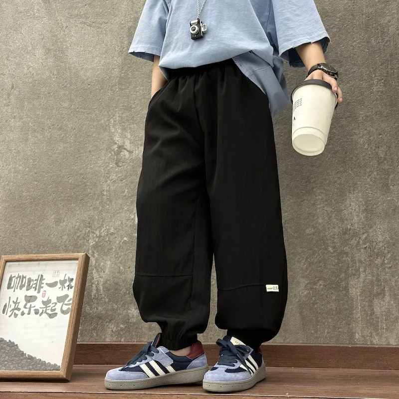 Teenager-Mädchen-Hosen, Sommer-Cargohosen mit Bändern für Mädchen, Jogginghosen, Kinderhosen, lässige, dünne Kinderkleidung für Mädchen von 2-6 Jahren – Detail 14