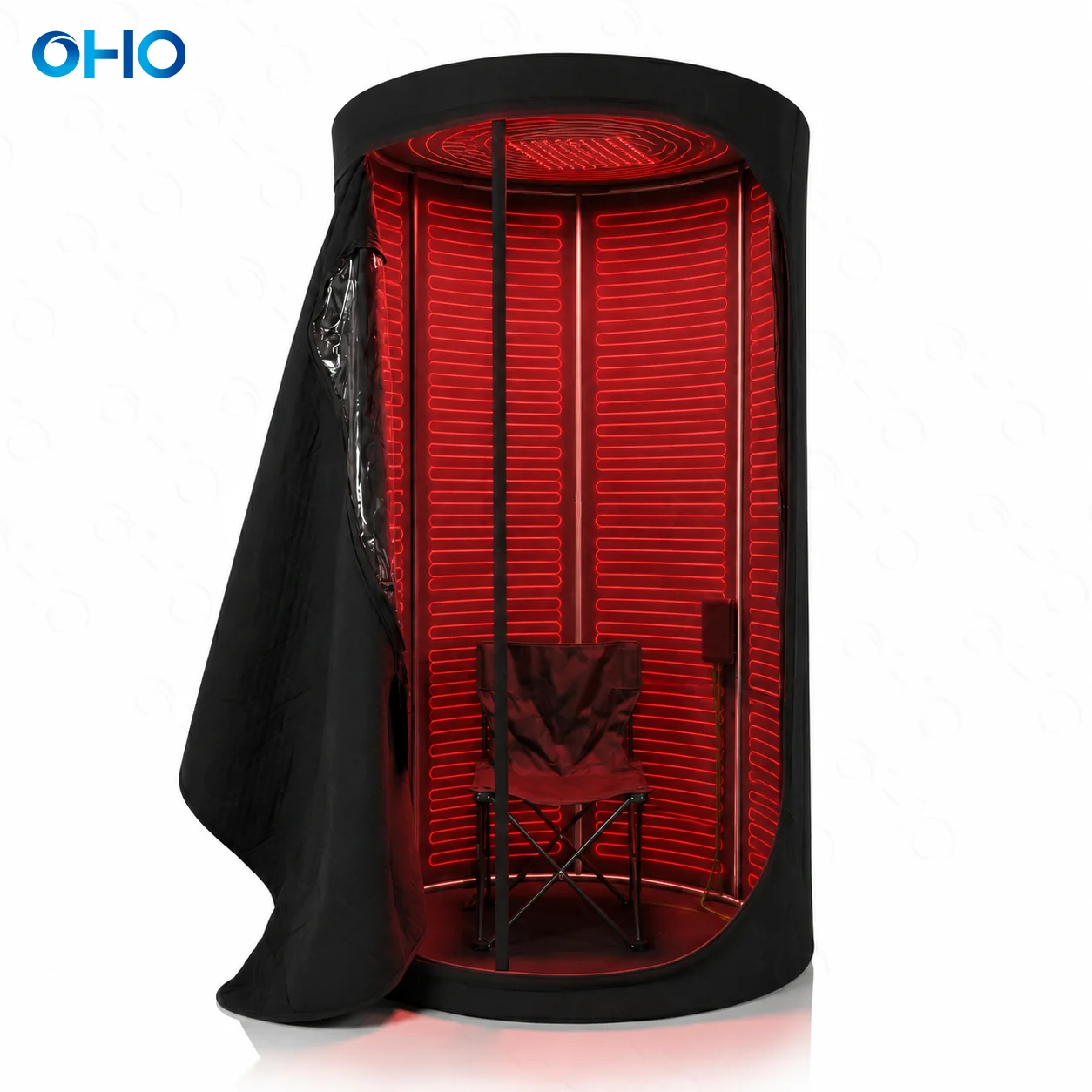 Foldable Low‑EMF Far Infrared Sauna Tent Pod, Lightweight Eco‑Friendly for Bedroom & Villa Home Spa Use
