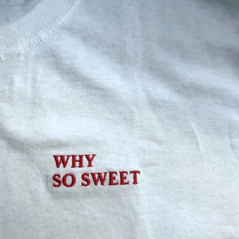 Why So Sweet Letters Embroidered Men Women Short Sleeve T Shirts Summer Loose Casual Cotton Tops Street Fashion Tee Shirts 2025