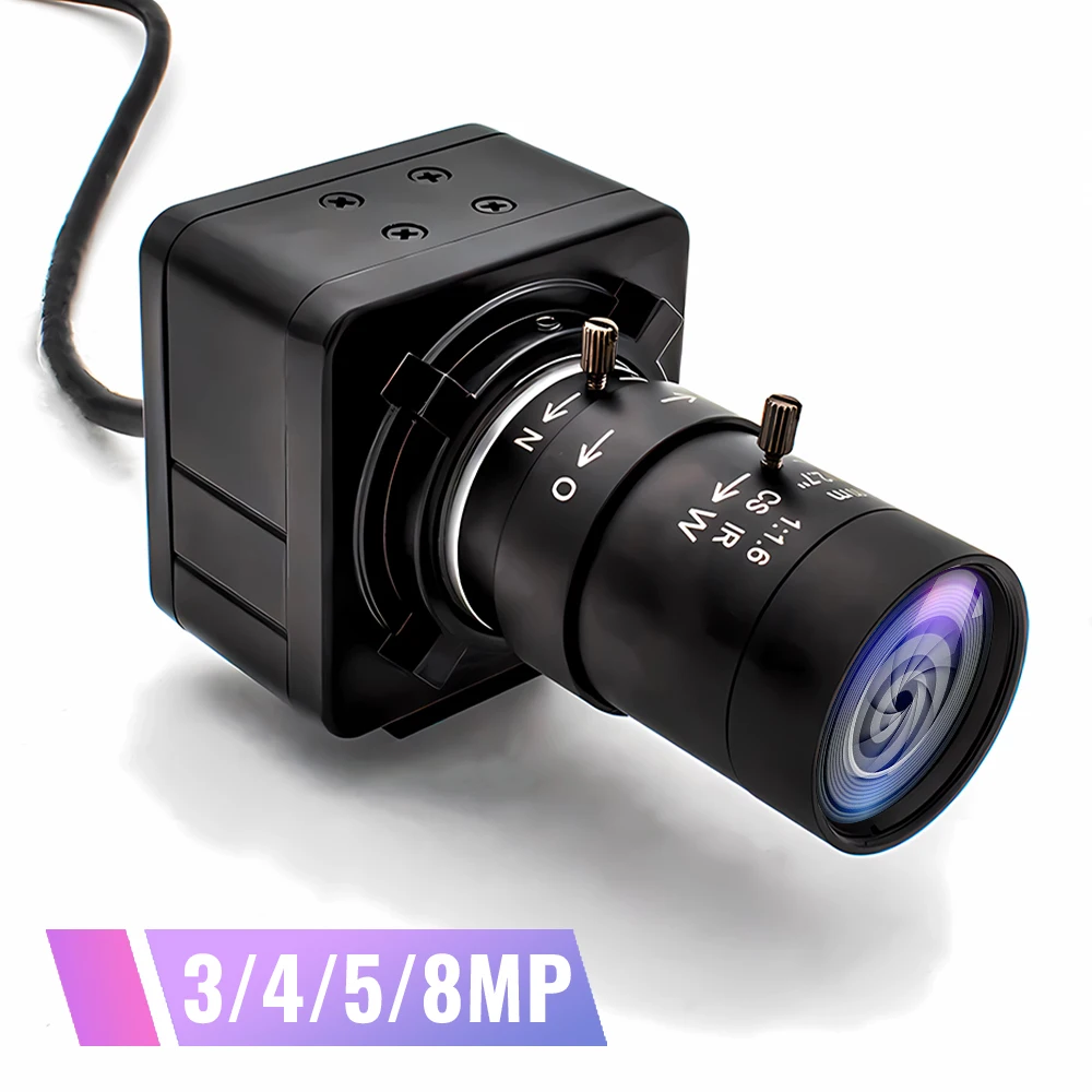 

WGWK 4K MINI Type IP Camera 5-50mm Varifocal Lens For POE NVR System Indoor Home Onvif P2P CCTV System Video Surveillance Webcam