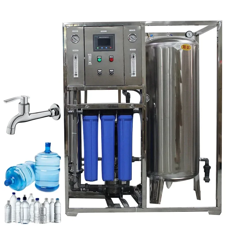 New 500L H 3200gpd Reverse Osmosis Hydroponics System for Bottled Water Purification Plants with Commercially Controlled