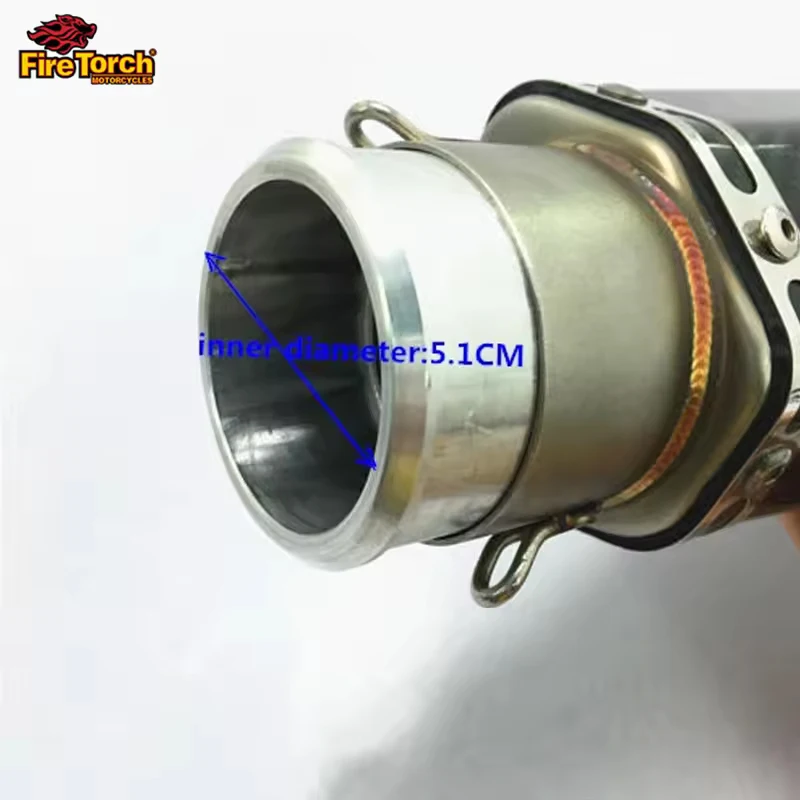Universal Motorcycle Exhaust Pipe Stainless Steel Escape Moto Modify 60MM Conversion 51MM Adapter 60mm to 51mm Muffler Connector