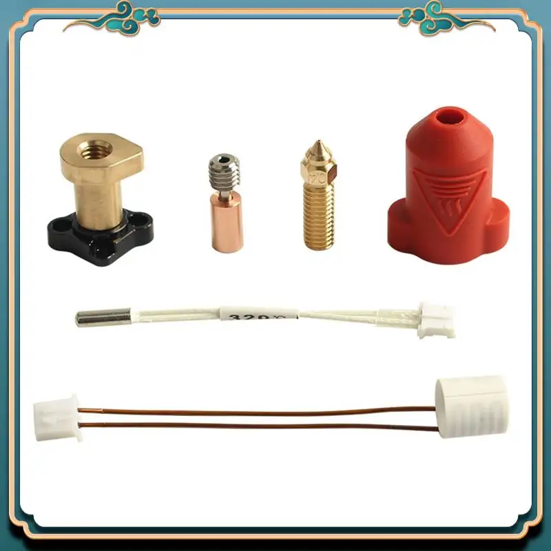 (جديد) - لـ Creality K1/ K1 Max مجموعة Hotend المطورة كتلة تسخين مقاومة لدرجات الحرارة العالية من التيتانيوم الحلق Hotend