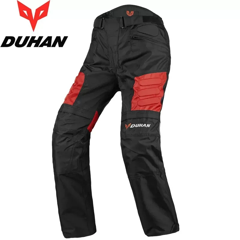 

DUHAN Motorcycle Pants Men Windproof Protective Gear Motocross Pants Motorcycle Riding Trousers Pantalon Biker Ski Moto Pants