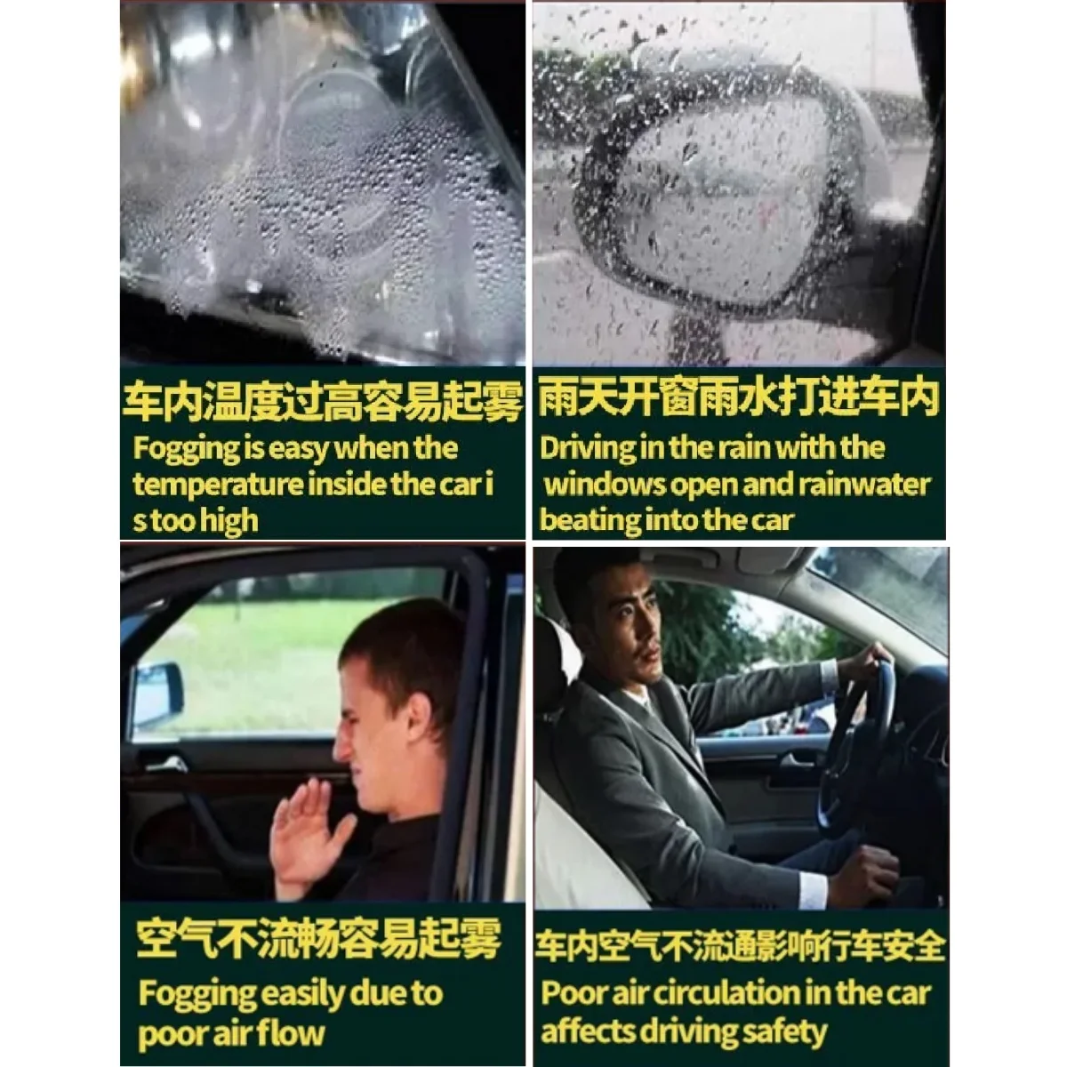 4Piece Rainproof Side Window Visor For Hyundai Tucson 2021 SWB LWB 2022 2023+ Car Rain Shield Rain Sun Guard Deflectors view 6