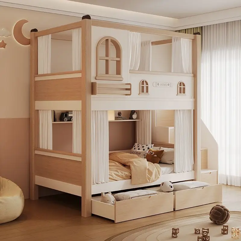 Kinder-Etagenbett mit Rutsche  – Bunk Bed With Stairs And Slide Bewertung und Preis