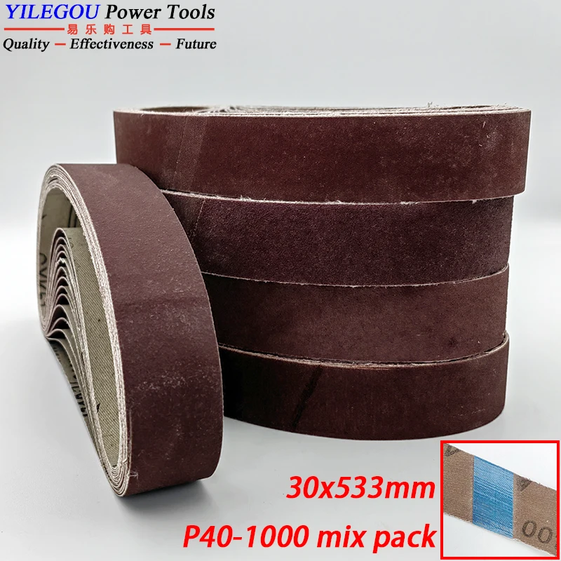 5 szt. Taśma szlifierska 533 mm 30 x 533 mm Taśma ścierna 1,2 "x 21" Taśma szlifierska 533 x 30 mm Taśma szlifierska Szlifowanie Ostrzenie obcinaka. P40--1000