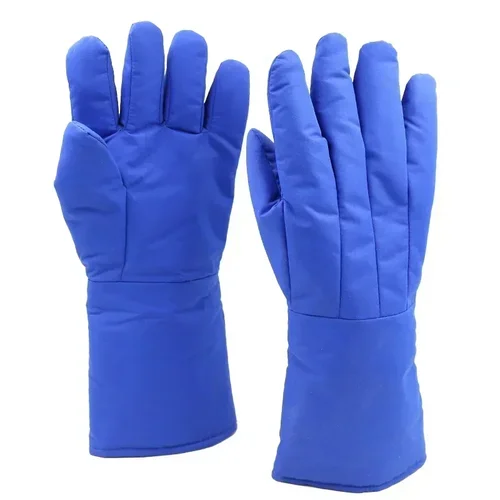 Guantes criogénicos de 38cm de largo, impermeables, resistentes a bajas temperaturas, nitrógeno líquido, guantes protectores