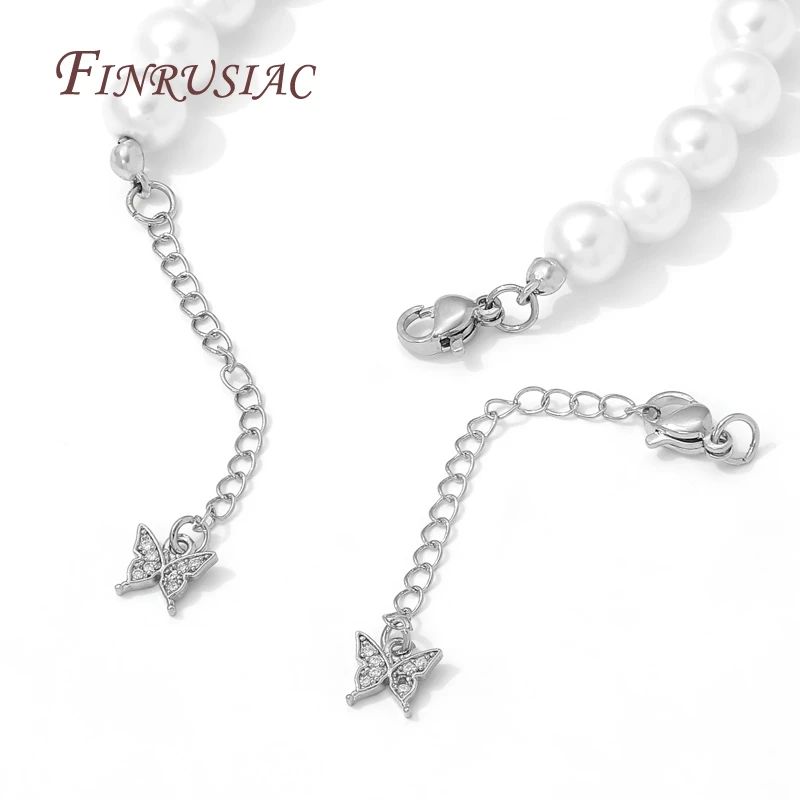 Rhodium Plated Vlinder Verlengkettingen met Kreeft Sluitingen Connector Voor Sieraden Maken DIY Armbanden/Ketting Chain Extender