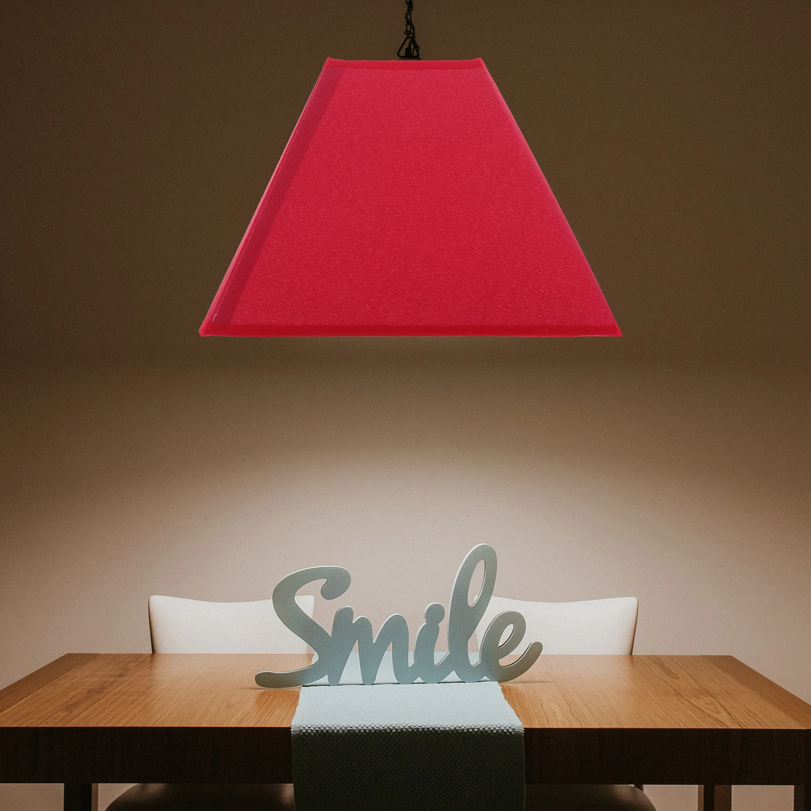 

Simple Red Cloth Lampshade Durable Lamp Cover Protector for Wall Desktop Lamp Decorative Light Cloth Lampshade