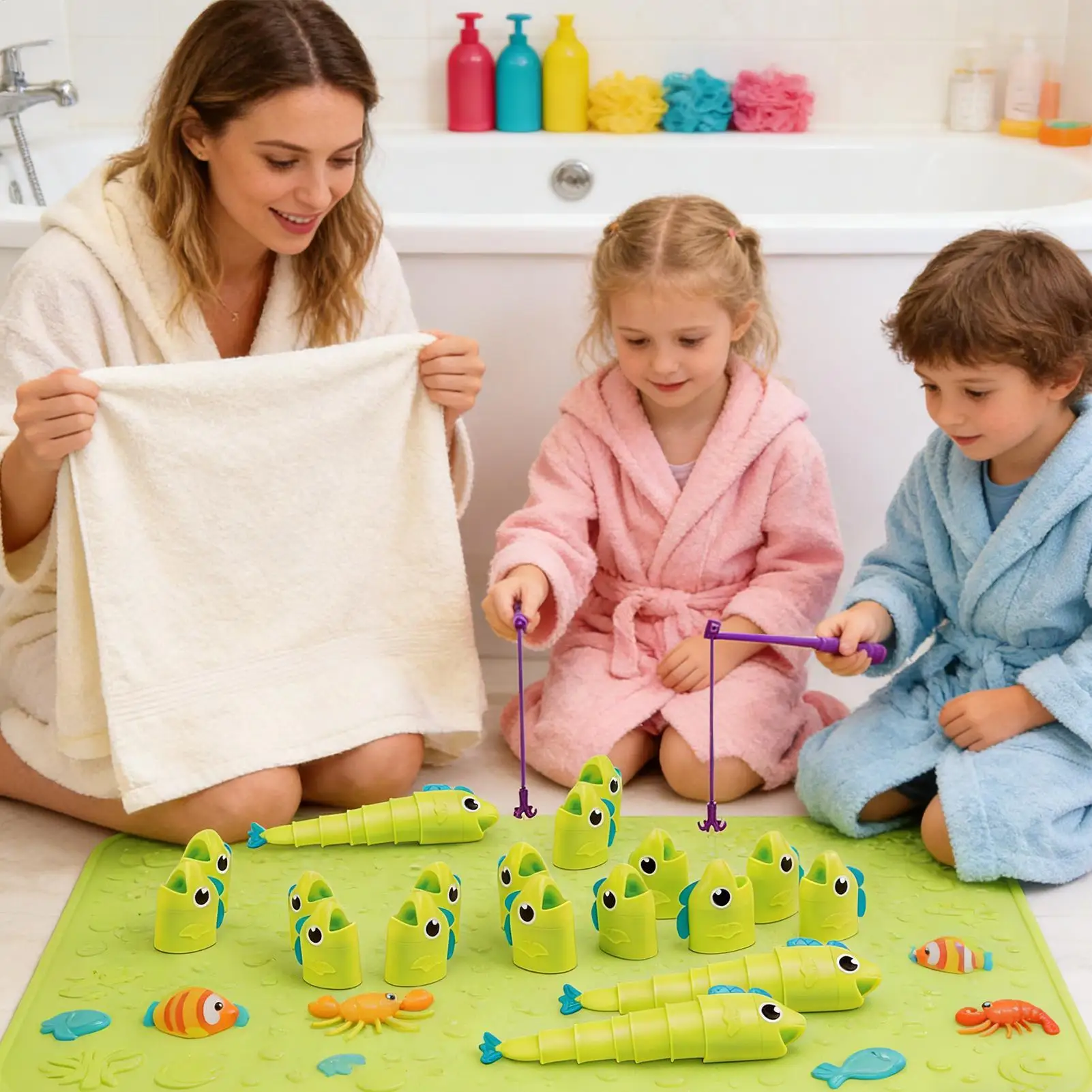 Kids Fishing Game Toys Gifts Early Education Water Fish Catch Tabletop Games Toys Children Interactive Games Toys for Gifts