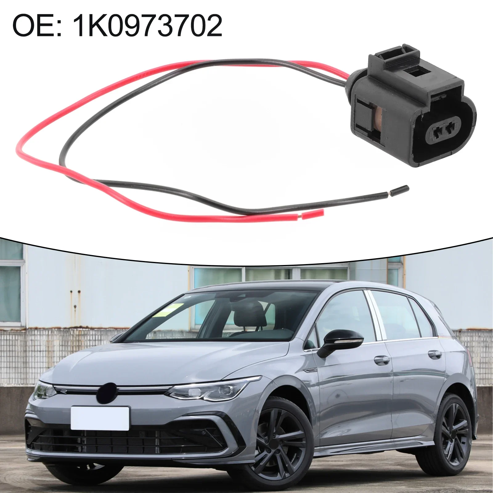 1pc Auto License Plate Light Socket Adapter 1K0973702 For Golf For A3 For A4 Q3 Q4 Sensor Plug Connector Car Accessories