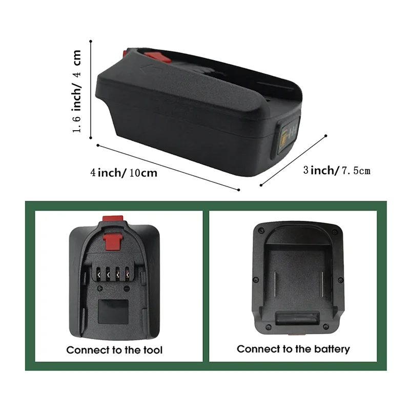 Адаптер для аккумулятора Makita 18 в серии BL, преобразование литиевых батарей для Bosch 18 в PBA, для Bosch CH Green Tool