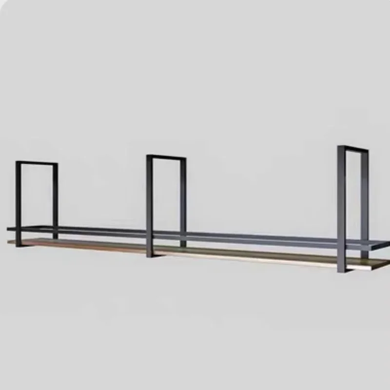 Luxury Modern Bar Cabinet for Wine and Liquor Storage, Multifunctional Mini Hanging Cellar for Kitchen
