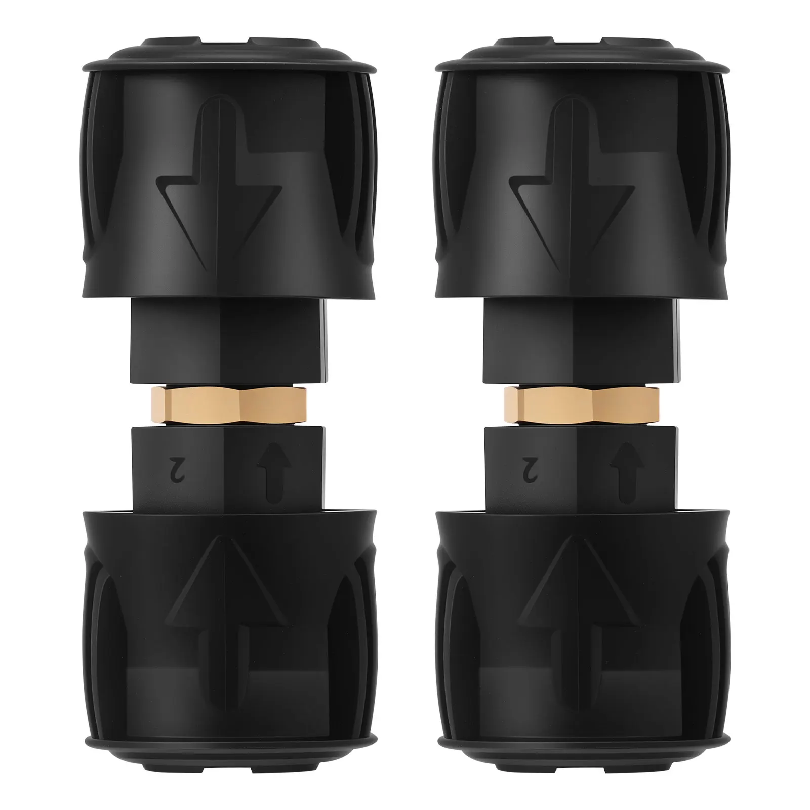 

2Pcs High Pressure Quick-Fitting for Gun and Power Washer Hose Extension Connector Fitting