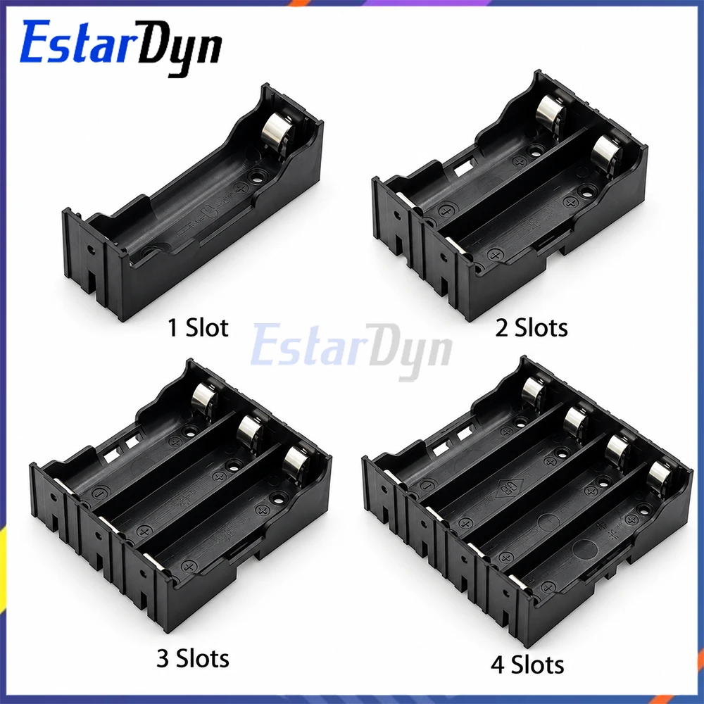 Estardyn DIY ABS 18650 Power Bank Cases 1X 2X 3X 4X Battery Holder Storage Box 1 2 3 4 Slot Container with Hard Pin
