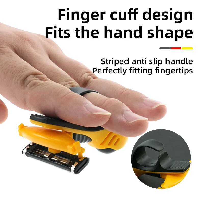 ماكينة حلاقة يدوية للرأس والجمجمة للرجال، ماكينة حلاقة صغيرة محمولة على شكل سيارة